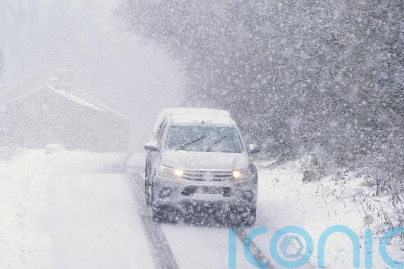 Several crashes reported amid wintry driving conditions