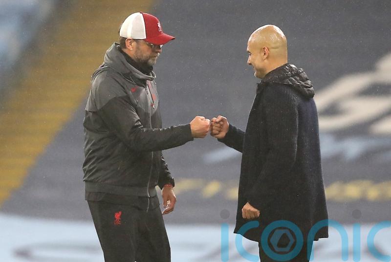 Pep Guardiola dismisses Jurgen Klopp suggestion Liverpool are out of title race