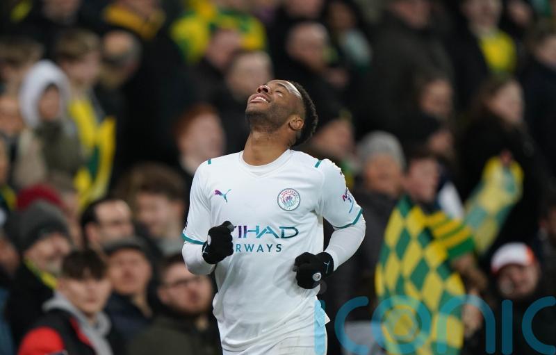 Pep Guardiola hails ‘excellent’ Raheem Sterling after hat-trick sinks Norwich