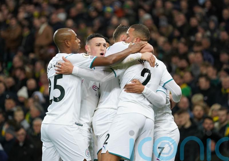 Raheem Sterling nets hat-trick as leaders Manchester City brush aside Norwich
