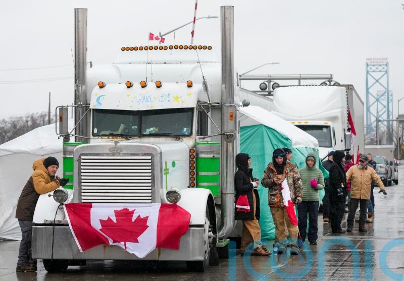 Truckers protesting in Canada end last US border blockade
