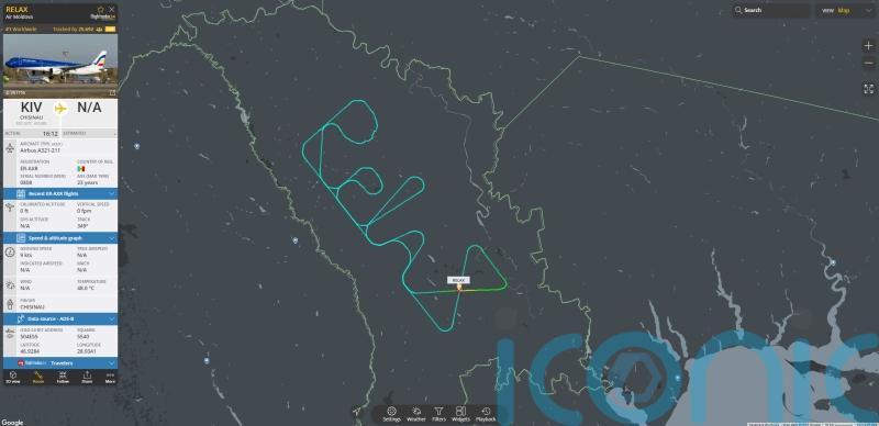 Passenger plane draws ‘relax’ with flight path near Ukrainian border