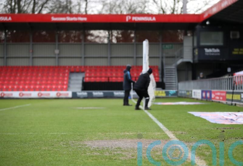 Crawley’s trip to Salford called off due to waterlogged pitch