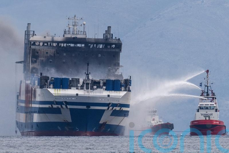 Search expanded on burning ferry off Corfu with 10 still missing
