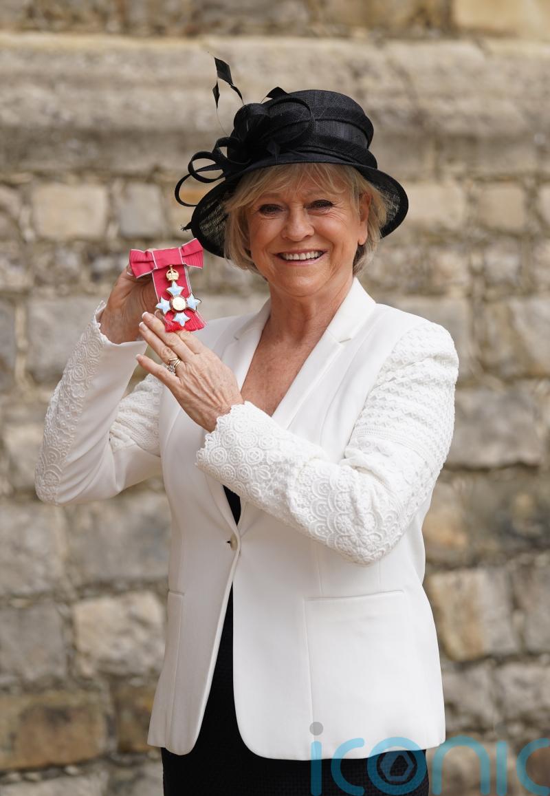 Sue Barker ‘absolutely terrified’ before receiving CBE at Windsor Castle