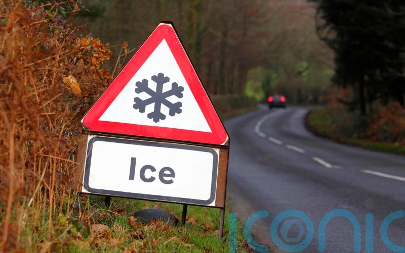Icy conditions for rush hour motorists amid weather warning