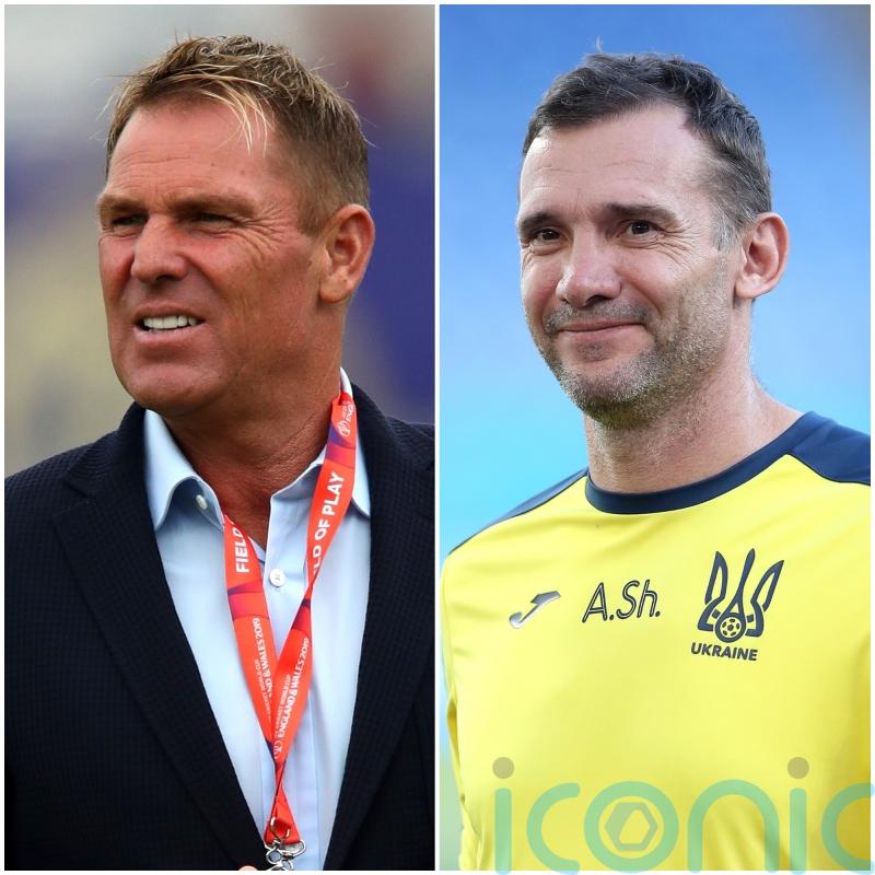 Shane Warne sends ‘lots of love to my mate’ Andriy Shevchenko over Ukraine