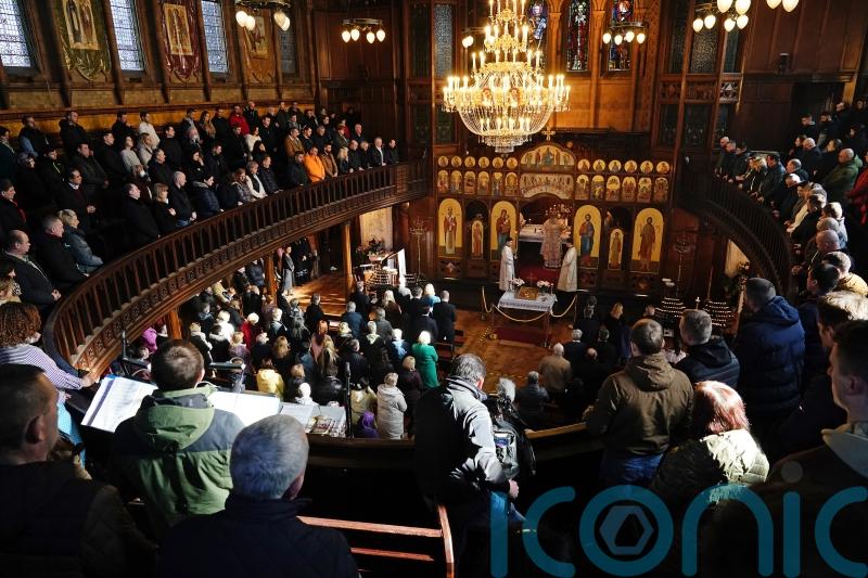 Diplomats and MPs join Ukrainians in ‘undivided solidarity’ at moving service