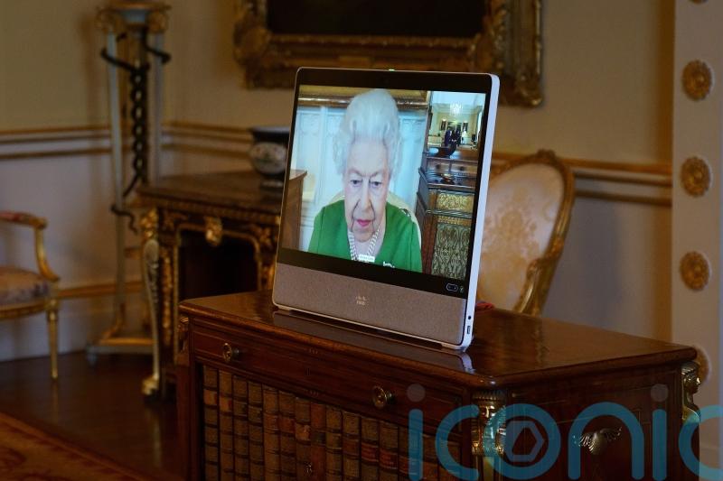 Charles says Queen is ‘a lot better’ as she is pictured holding first audiences since Covid diagnosis