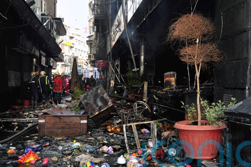Fire at shopping centre kills 11 in Syrian capital city
