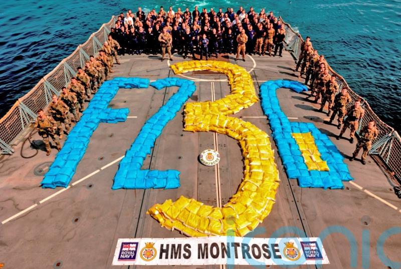 Royal Navy warship seizes cannabis worth £6.5m in Middle East