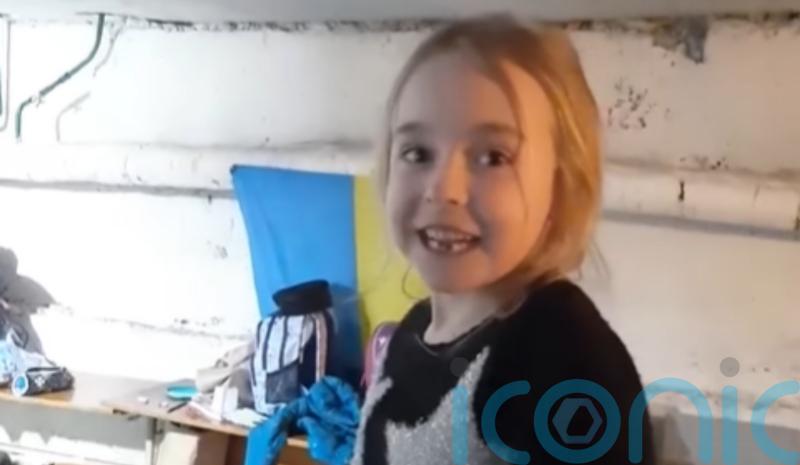 Ukrainian girl moves stars to tears with viral video singing from Kyiv bunker