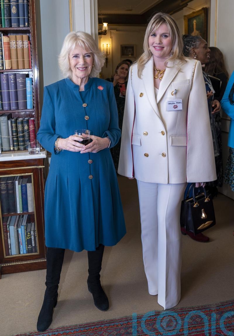 Camilla meets actress who played her in The Crown