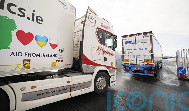 Irish truckers leave for Ukraine with 500 tonnes of aid