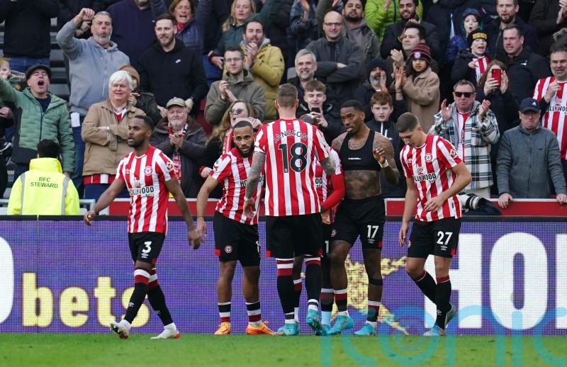 Ivan Toney hits late double to ease Brentford fears and deepen Burnley’s