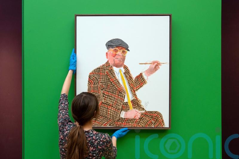 David Hockney self-portrait installed at museum ahead of new exhibition
