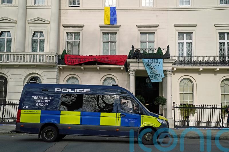 Squatters break into Russian oligarch’s mansion ‘to house Ukrainian refugees’