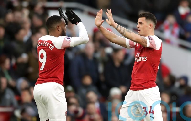 Granit Xhaka stresses importance of ‘amazing’ Alexandre Lacazette to Arsenal