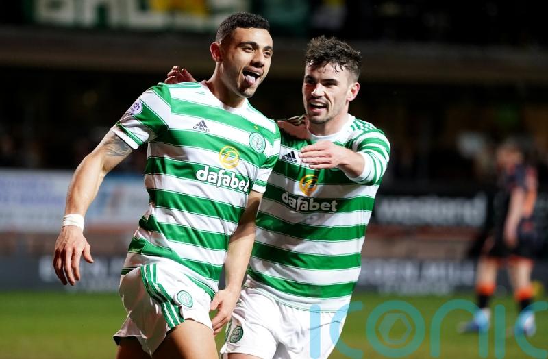 Giorgos Giakoumakis at the double as Celtic seal Scottish Cup semi-final spot