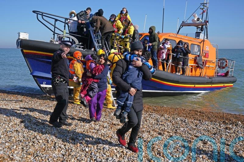 Baby is among latest group of people to cross Channel in small boats