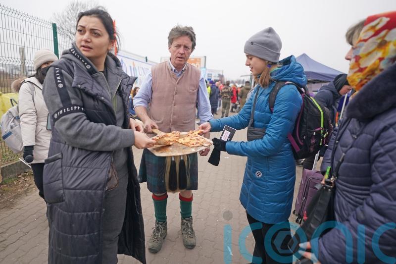 They’re in an hour of need, says Briton handing out food to Ukrainians in Poland