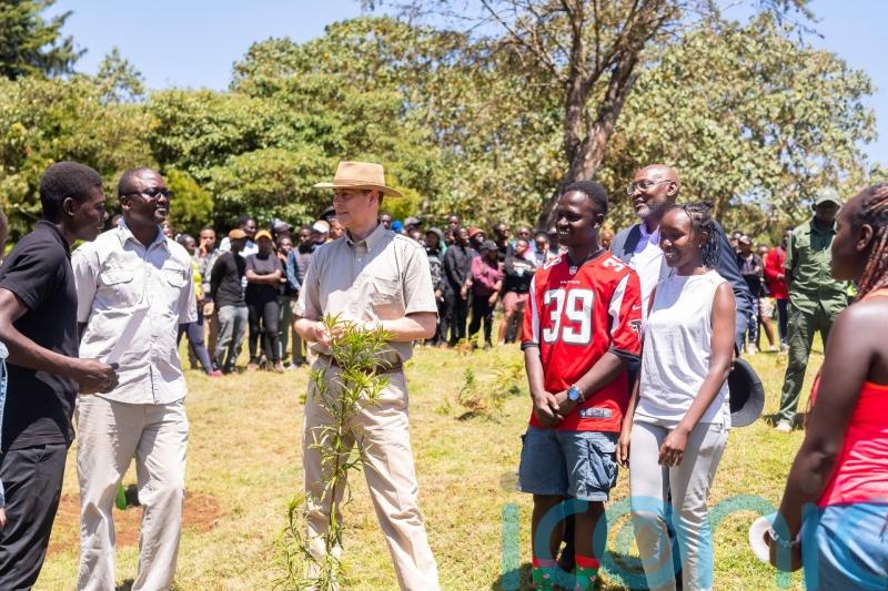 Edward plants Jubilee tree in Kenya close to where his mother first became Queen