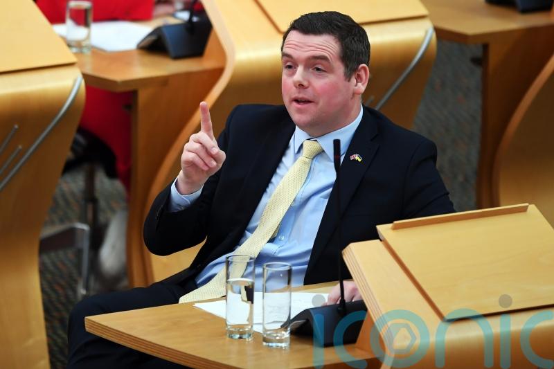 Conservative leader misses FMQs after ‘throat seizes up’