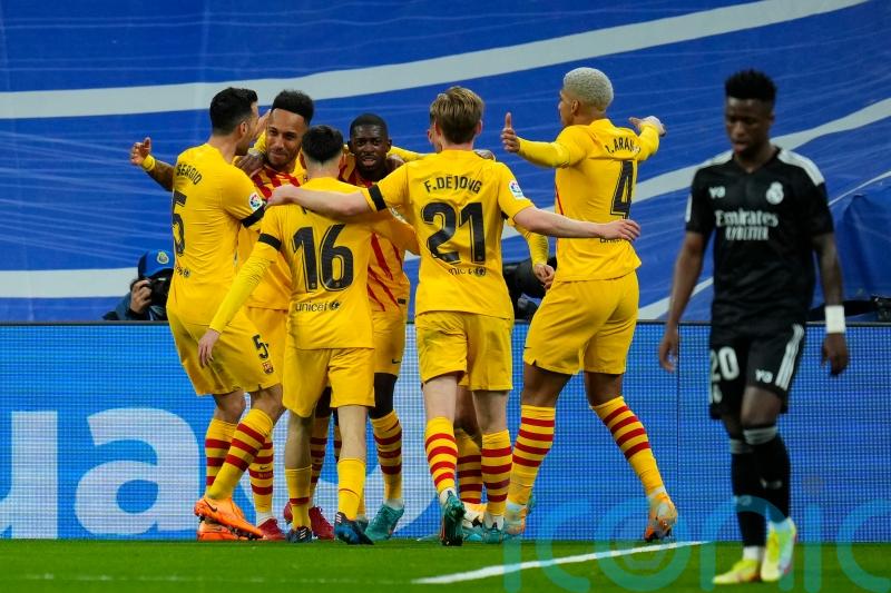 Pierre-Emerick Aubameyang stars as Barcelona crush Real Madrid at the Bernabeu