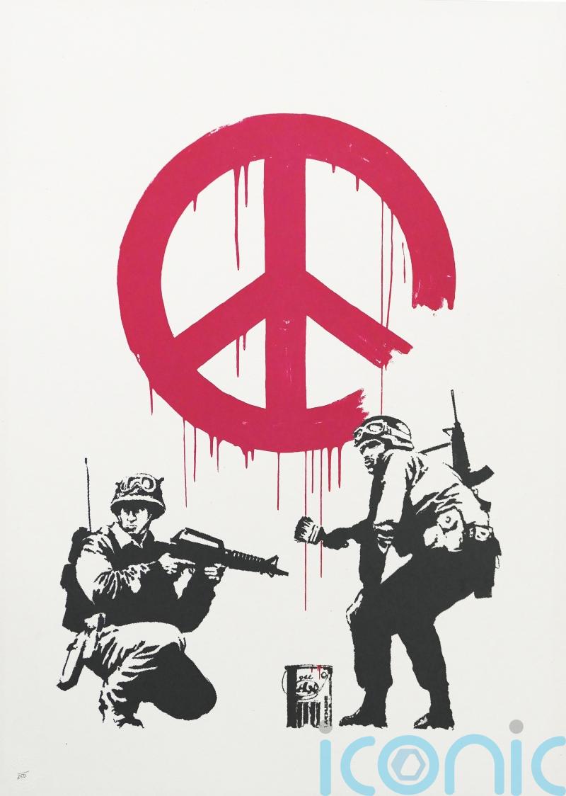 Auction of Banksy work to raise funds for Ukraine receives ‘flurry of bids’