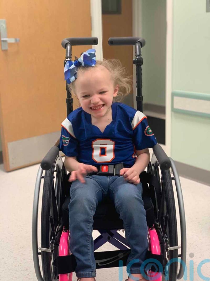 Mum whose daughter is only person with two genetic mutations making her life expectancy unknown says she is “happiest girl on the planet”