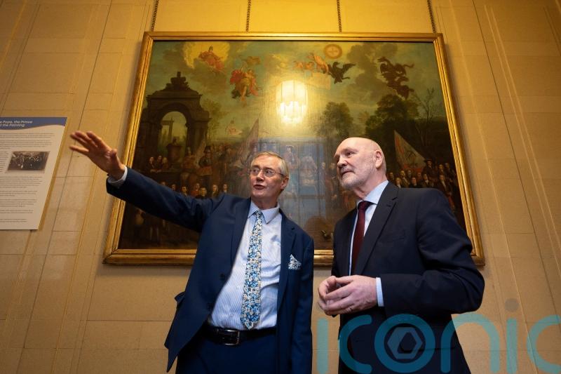 Ceremonial maces and political portraits out of storage for Stormont display