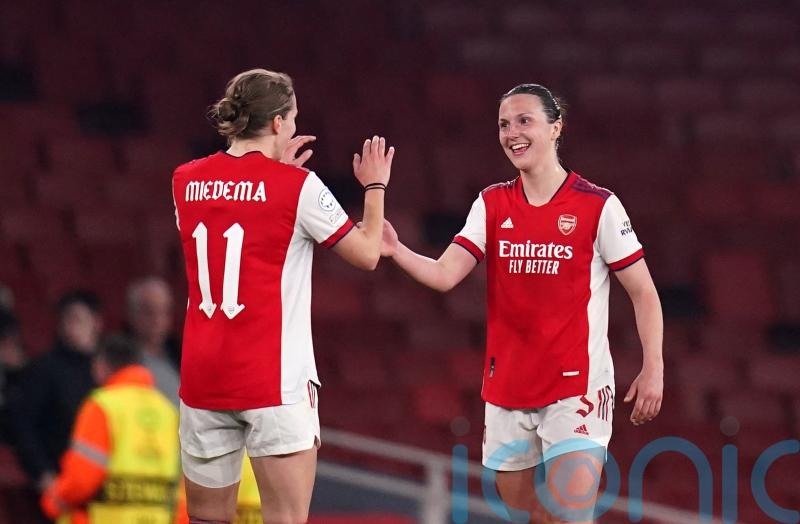Lotte Wubben-Moy nets late equaliser for Arsenal in first leg against Wolfsburg