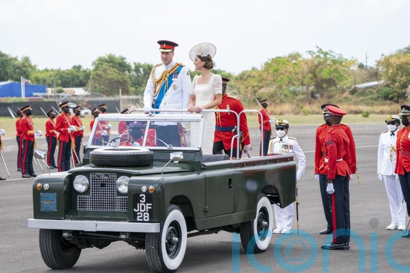 William and Kate attend commissioning parade for Caribbean officer cadets