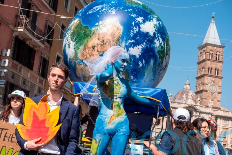 Climate activists stage 10th round of Fridays for Future marches