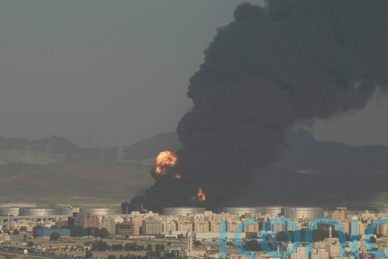 Fire rages at oil depot in Saudi city hosting F1 race