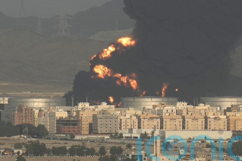 Fire breaks out 12 miles from Saudi Arabian Grand Prix circuit in Jeddah