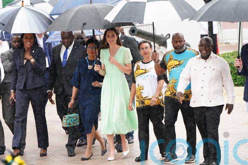Duke and Duchess of Cambridge apologise for bringing British weather to Bahamas