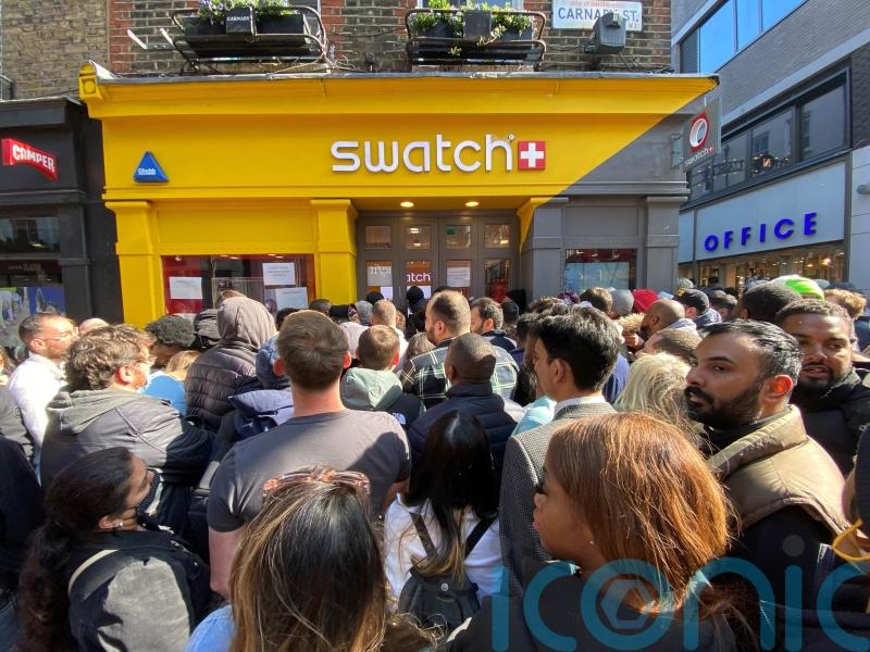 Crowd chaos forces closure of store amid launch of MoonSwatch collection