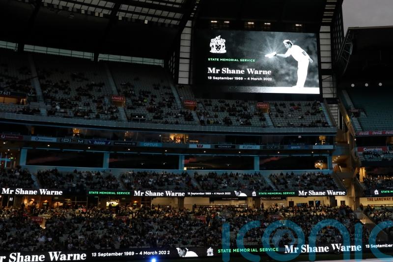 In pictures: Final goodbyes to Shane Warne during state memorial service at MCG