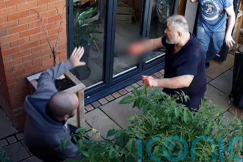 Video of neighbours confronting killer released