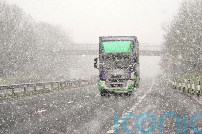 In Pictures: Snow falls during springtime cold snap