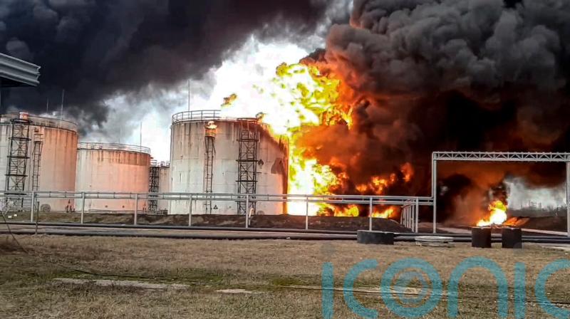 Russia blames Ukraine for fuel depot blast as Kyiv denies role
