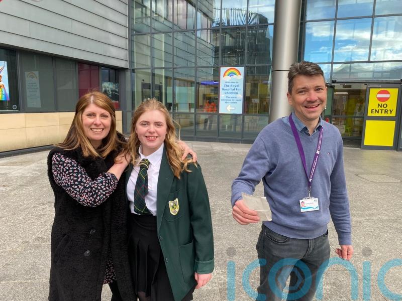 Schoolgirl to sit exams after having brain tumour the size of an orange removed