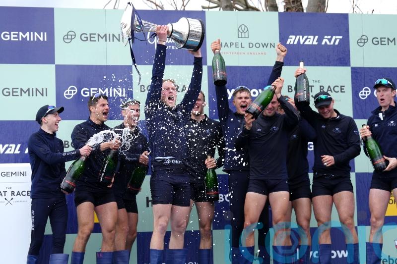 Oxford end Cambridge dominance in men’s Boat Race on return to the Thames