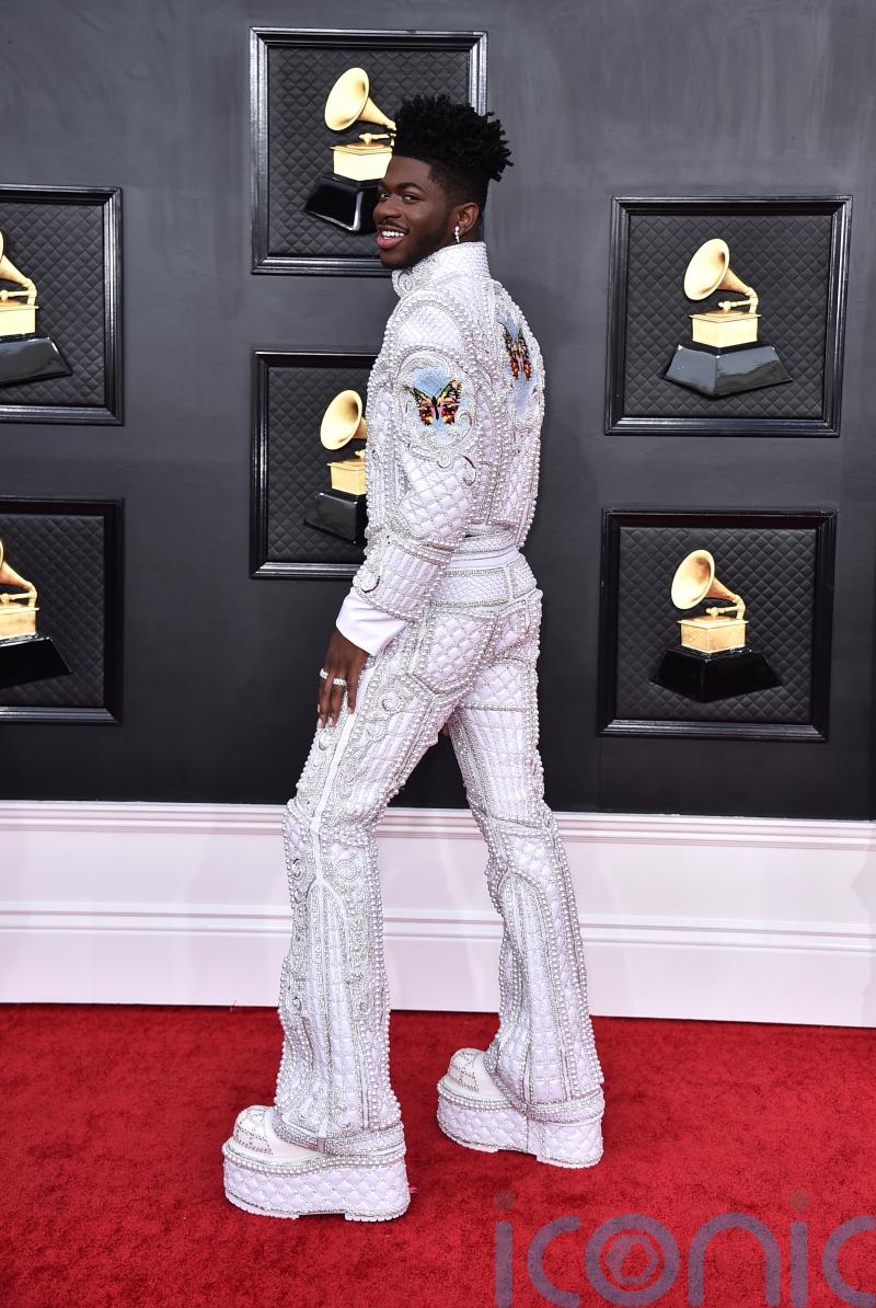 Music stars spare no expense on the Grammys red carpet in Las Vegas