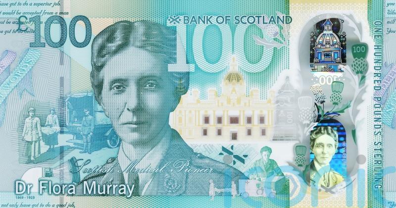 Suffragette and medical pioneer Flora Murray to feature on new £100 note