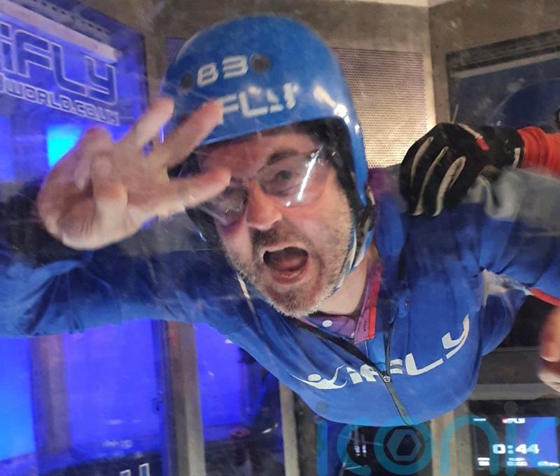 Impressive athlete and prolific fundraiser is “happiest skydiving” when he “falls as fast as anyone else” as MS has left him in a wheelchair