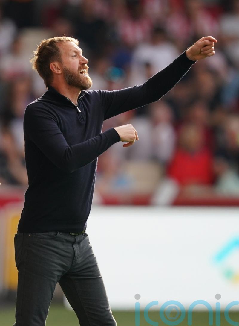 Graham Potter wants his Brighton players to look up, not down