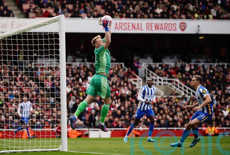 Aaron Ramsdale admits faltering Arsenal ‘not good enough’ in Brighton defeat