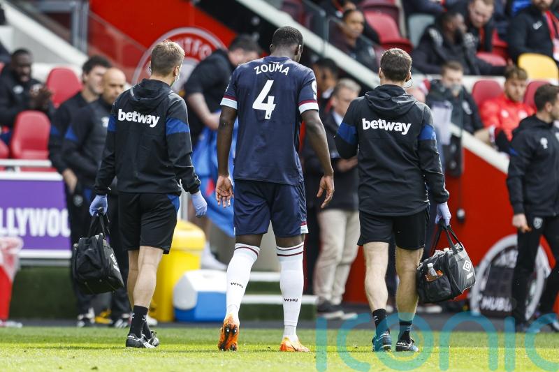 Kurt Zouma worry for West Ham ahead of Europa League quarter-final second leg